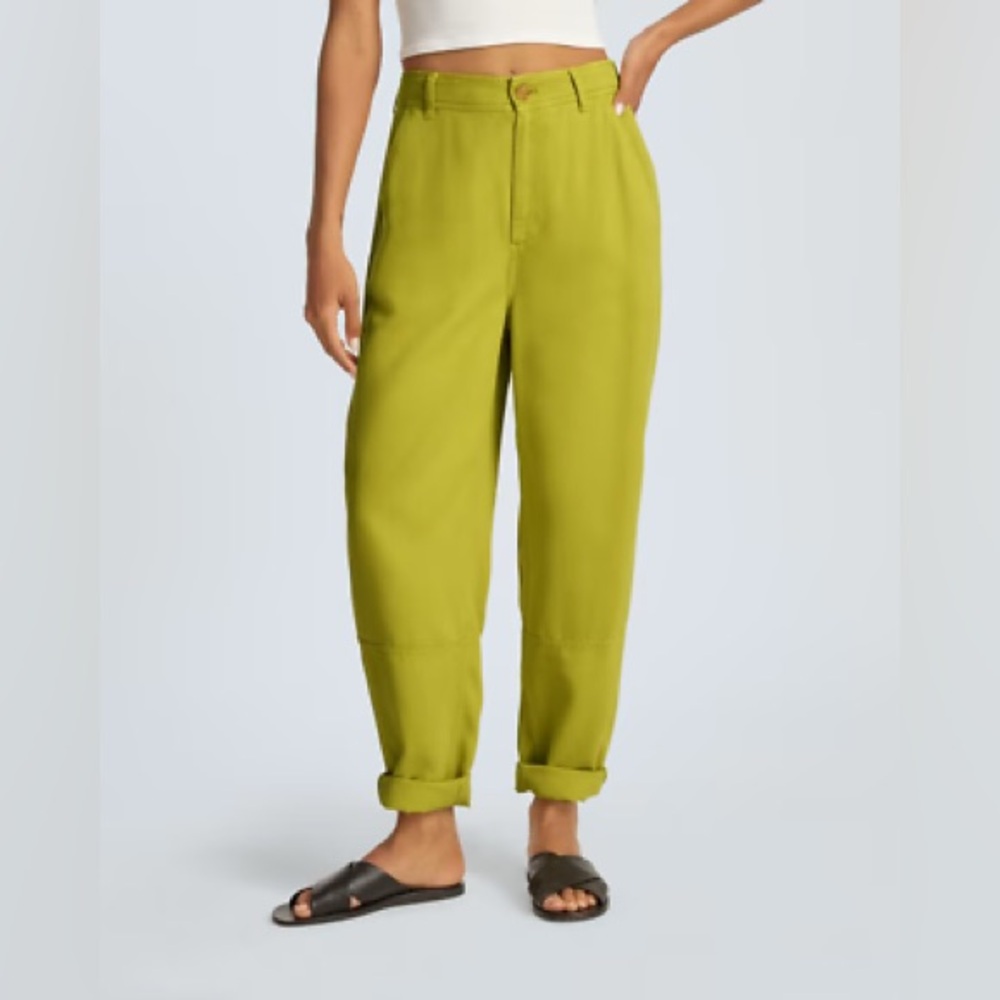 Everlane Relaxed Chinos in Lime Green